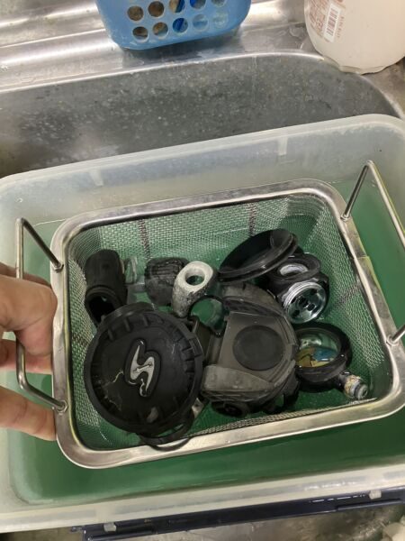 洗浄開始